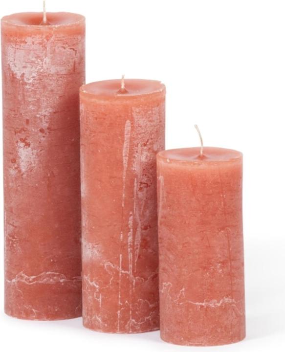 Image du produit Dekocandle Bougie cylindrique terracotta Ø 7 x 25 cm (1 pièce) (1 pcs)