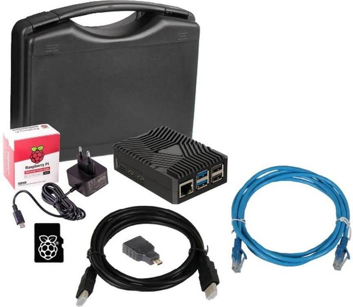 Actual product image Joy-it Developer board Raspberry Pi5, 8 GB set, SD, PSU, case, HDMI
