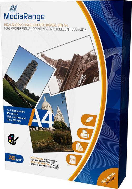 Immagine prodotto MediaRange Alta lucentezza (220 g/m², A4, 100 x)