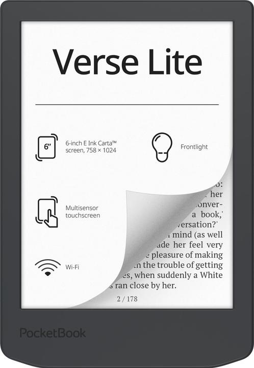 PocketBook Verse Lite (6", 8 GB, Midnight Grey)