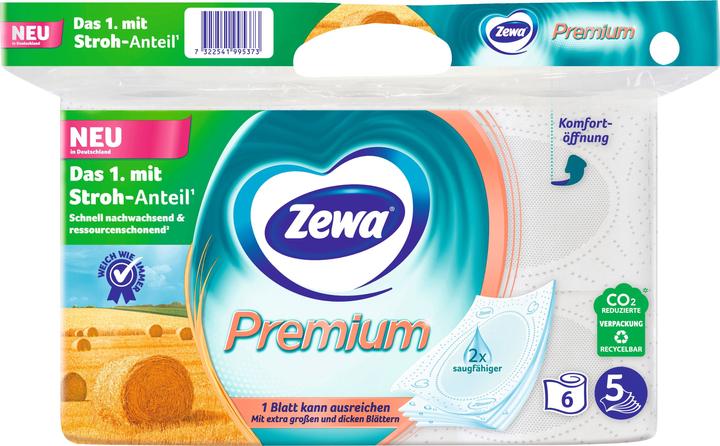 Image du produit Zewa Premium Avec Paille 6X110 Feuilles (6 x)