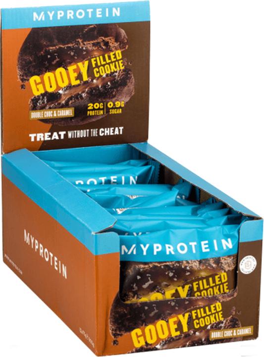 Actual product image MyProtein Protein Filled Cookie (12 x 75g) (Double Chocolate & Caramel, 12 pcs., 900 g)