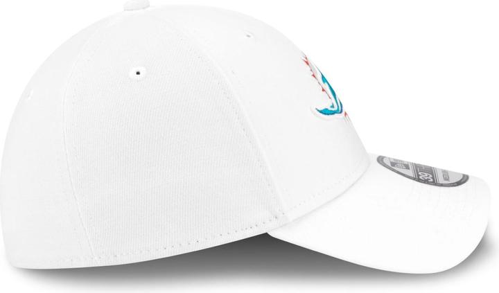 Produktbild New Era 39Thirty Stretch Cap - NFL Miami Dolphins weiss - L/X (L)