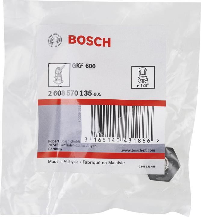 Actual product image Bosch Professional Zubehör Collet, suitable for GKF 600 for edge routers