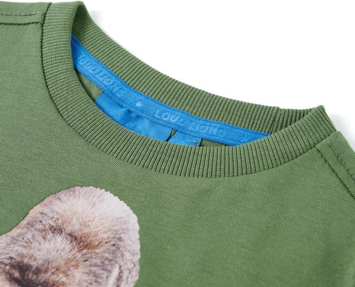 Image du produit VidaXL T-shirt manches longues enfant Kaki clair 92,Matière : 100 (92)
