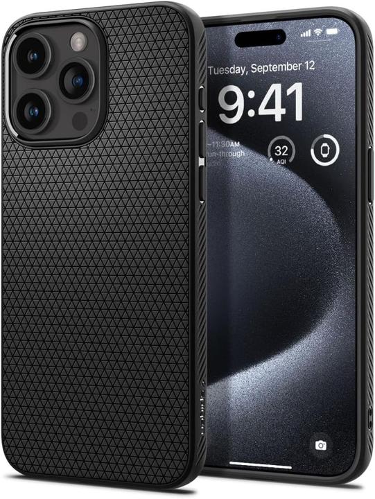 Productafbeelding Spigen Liquid Air iPhone 15 Pro 6,1" czarny/matzwart (Apple iPhone 15 Pro)