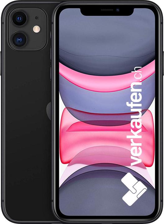 Image du produit verkaufen.ch iPhone 11 (64 Go, Noir, 6.10", 12 Mpx, SIM + eSIM, A / Comme neuf)