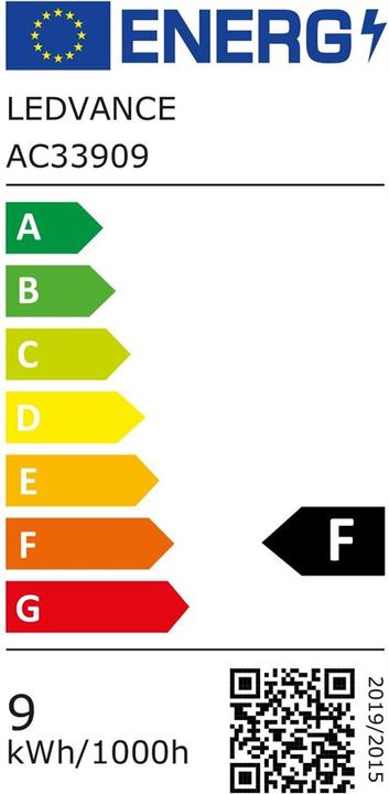 Energie-Label Ledvance Smart+ Wifi Classic (E27, 9 W, 806 lm, 1 x, F)