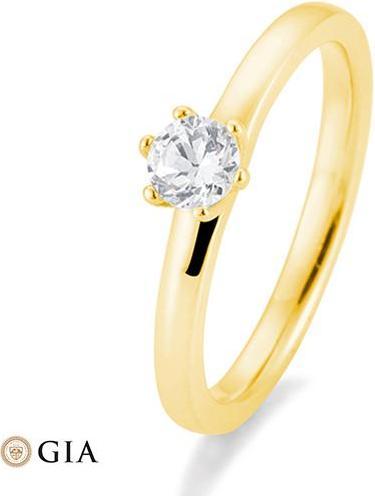 Actual product image Breuning 6 prong set 0.60-1.00 ct. (57, 585/14 K Gold)