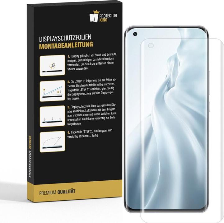 Produktbild Protectorking 3x Panzerfolie Anti-Shock HD Klar (3 Stück, Xiaomi Mi 11 Ultra)