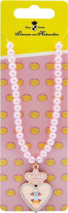 Actual product image Maja von Hohenzollern Princess Heart Order Necklace With Pearls And Metal Medallion