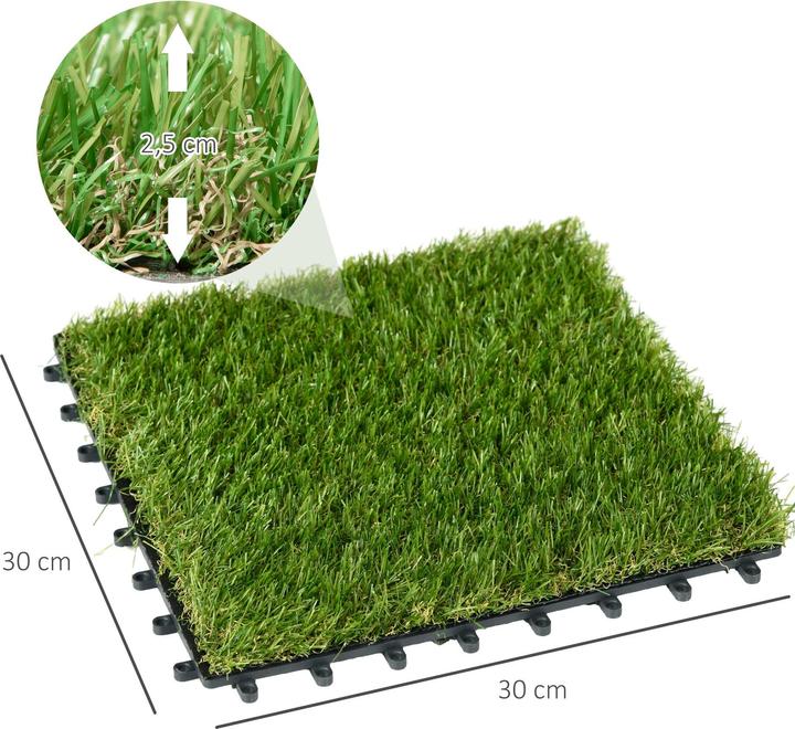 Actual product image Outsunny Artificial turf (10 x, 30 x 30 cm)