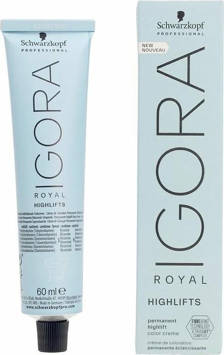 Actual product image Schwarzkopf IGORA ROYAL HIGHLIFTS #12-2 60 ml (12-2 Special blonde ash)