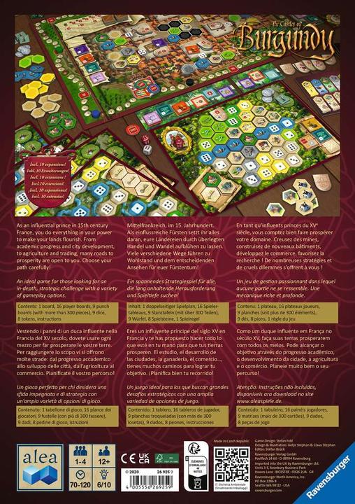 Image du produit Ravensburger Les châteaux de Bourgogne (Allemand)