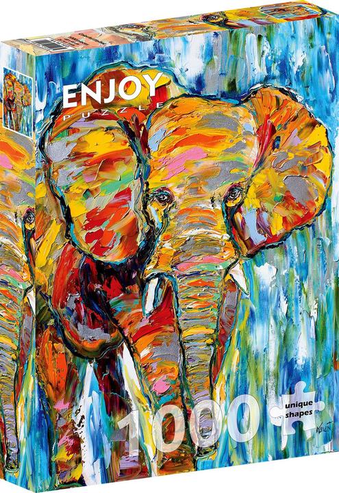 Produktbild Enjoy Puzzle ENJOY-1413 - Colorful Elefant, Puzzle, 1000 Teile (1000 Teile)