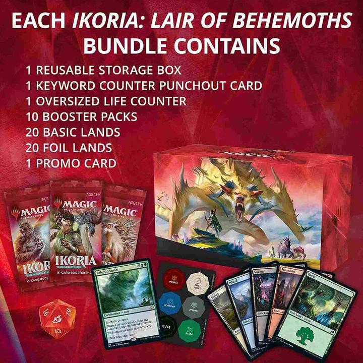 Image du produit Magic the Gathering Sammelkarten Ikoria: Lair of Behemoths Bundle (Anglais, Bundle)