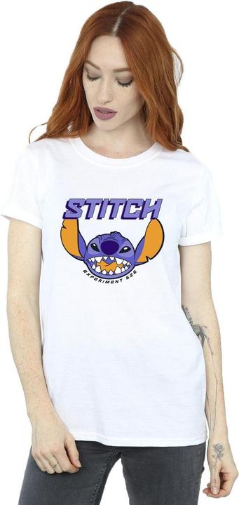 Actual product image Disney Womens/Ladies Lilo And Stitch Purple Cotton Boyfriend T-Shirt (XXL)