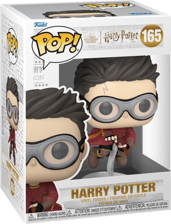 Produktbild Funko Harry Potter POP! Movies Vinyl Figur Harry w/Broom(Quidditch) 9 cm