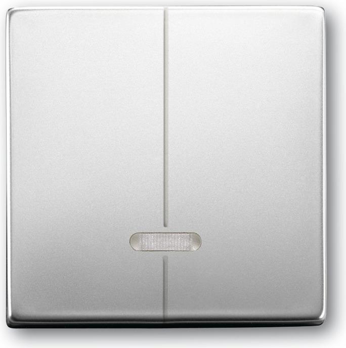 Busch-Jaeger pur edelstahl Dimmer-Abdeck. 6545-866 für Memory Edelstahl