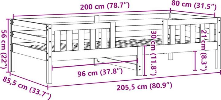 Produktbild VidaXL Kostandin (80 x 200 cm)