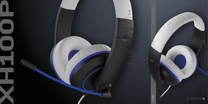 Produktbild Gioteck XH-100S Wired Stereo Headset White/Blue (Kabelgebunden)