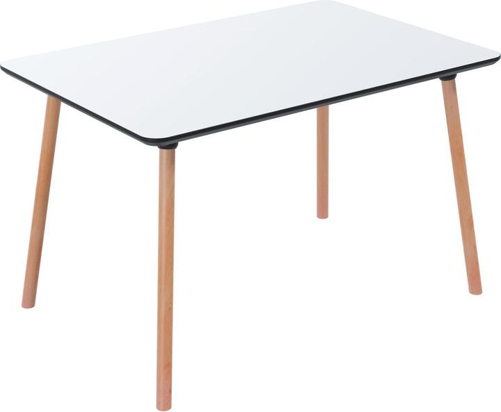 Paperflow PALOMBA Bistro table wood white 120.0 x 80.0 x 75.0 cm