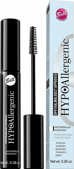 Actual product image Bell Cosmetics HypoAllergenic Waterproof Mascara hypoallergenic mascara 01 Black 8g (01 Black)