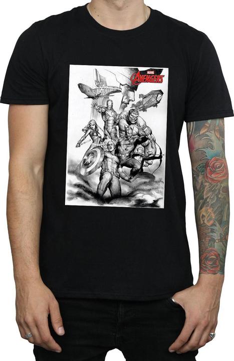 Produktbild Avengers Assemble Team Sketch TShirt (XL)