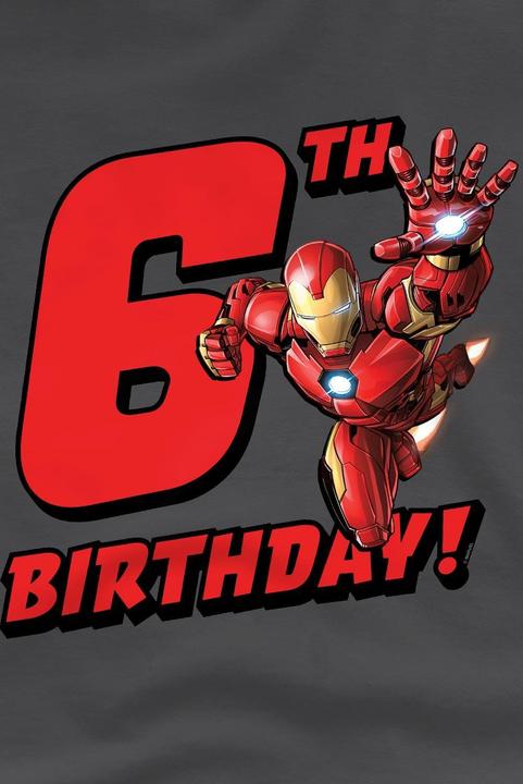 Produktbild Iron Man TShirt 6 Geburtstag (152, 158)