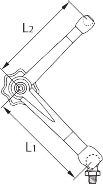 Actual product image Noga Magnetic measuring stand with fine adjustment on the rod