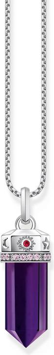Image du produit Thomas Sabo Pendentif avec facettes imitation améthyste argent noirci (Argent 925)