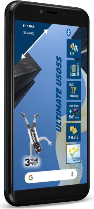 Produktbild Energizer Ultimate U505S Smartphone – Smartphone 1 GB RAM 16 GB 5 Zoll 4G Dual Sim EU (Schwarz) (16 GB, Schwarz, 5", Dual SIM, 5 Mpx, 4G)