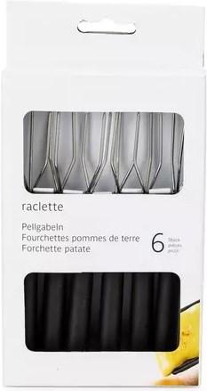 Actual product image Nouvel Potato forks, plastic handle, 6 pcs - black