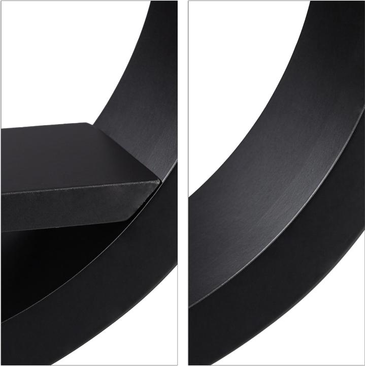 Actual product image Relaxdays Round Wall Shelves Set of 4 (39.5 x 9 x 39.5 cm)