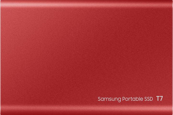 Actual product image Samsung Portable T7 Red (500 GB)