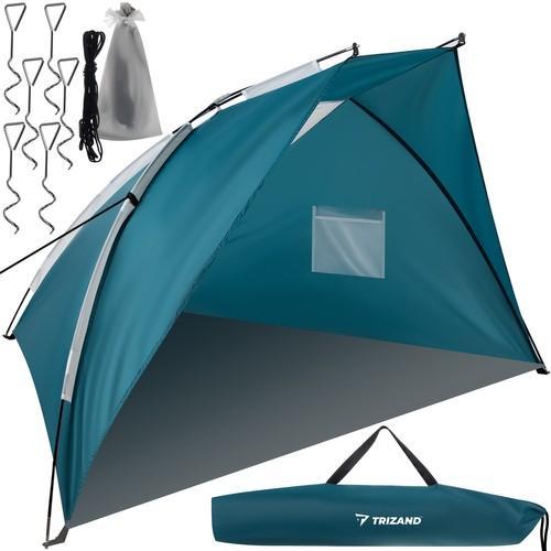 Trizand Strandzelt 220x120x120cm 20975 (Strandzelt + Strandmuschel, 1.19 kg)