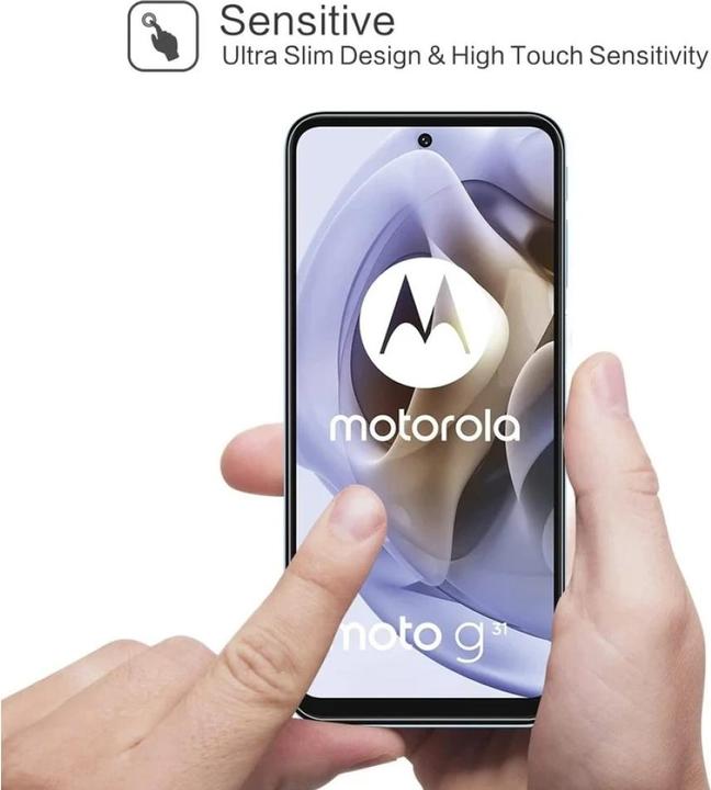 Immagine prodotto Screenguard Motorola Moto G31 Pellicola protettiva in vetro Custodia Design amichevole (1 Pezzo/i, Motorola Moto G31)
