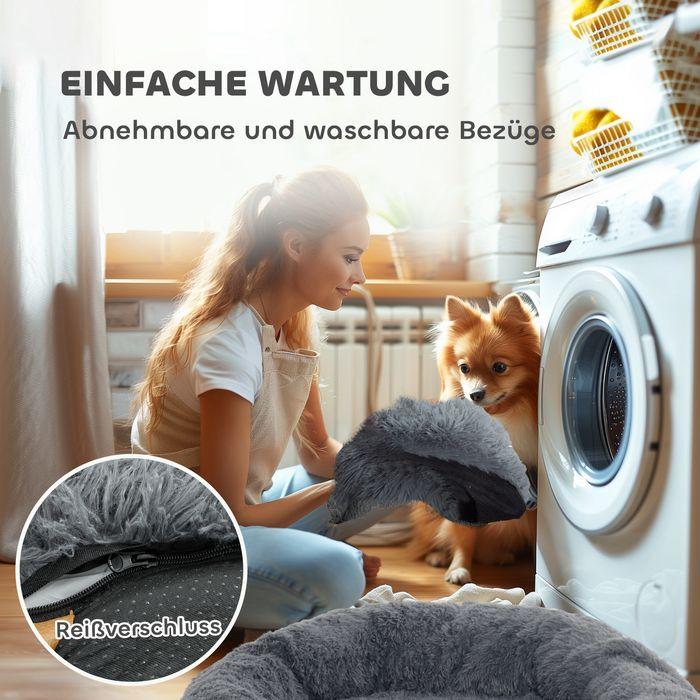 Image du produit Swisshandel24 Hundebett für Menschen Waschbar Katzenbett mit 10cm Eier-Schaumstoffunterlage (Chien)