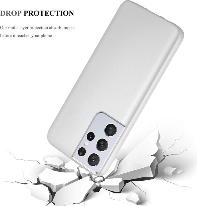 Image du produit Cadorabo Couverture métallique mate TPU (Samsung Galaxy S21 Ultra)