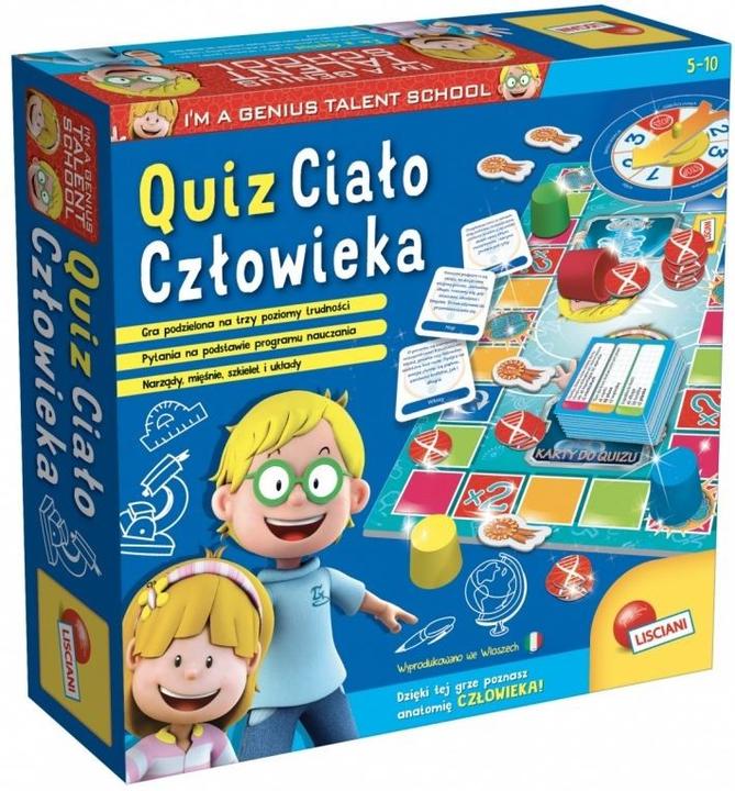 Immagine prodotto Lisciani Sono un genio. Quiz - Il corpo umano (304-PL67794) (Polacco)