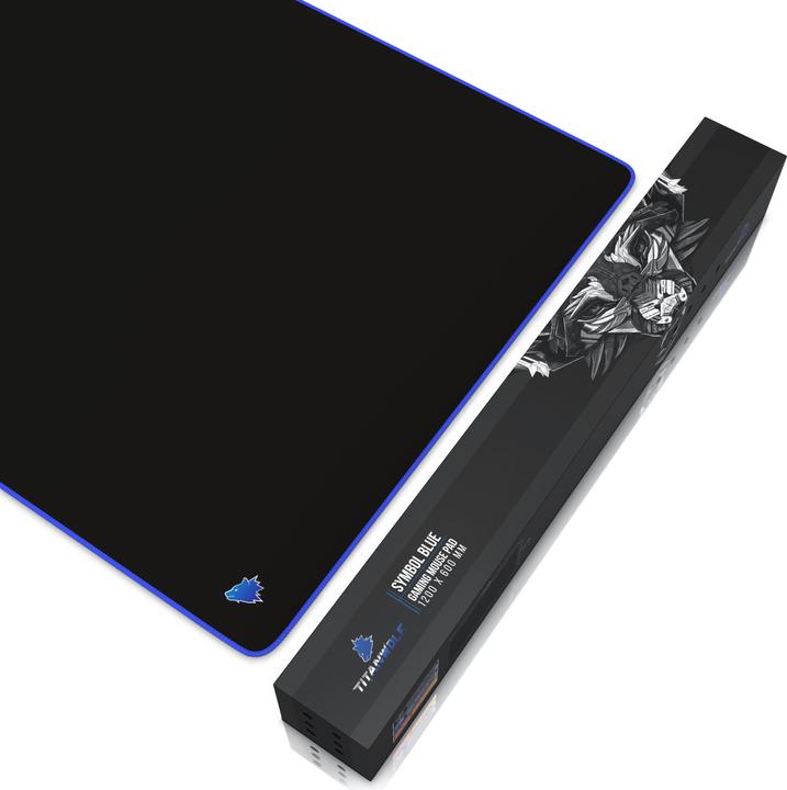 Produktbild Titanwolf Gaming Mauspad, XXXL Speed Mausmatte 1200 x 600 mm, Geschwindigkeit & Präzision, Symbol Blue