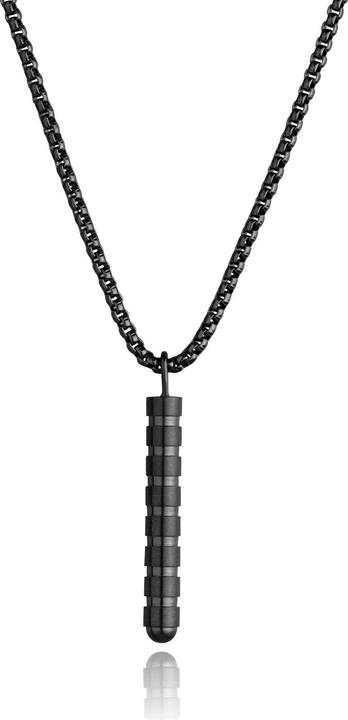 Immagine prodotto Leyda Collana da uomo con cartucciera (Acciaio inossidabile, 60 - 65 cm)
