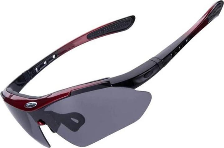 Image du produit Rockbros 10141 lunettes de cyclisme photochromiques UV400 - rouge (Rouge)