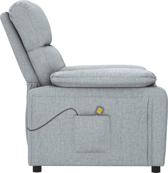Produktbild VidaXL Massagesessel TV Sessel Relaxsessel Fernsehsessel Liegesessel Hellgrau