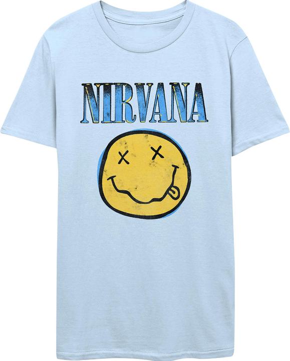 Nirvana Xerox Smiling Face Blue