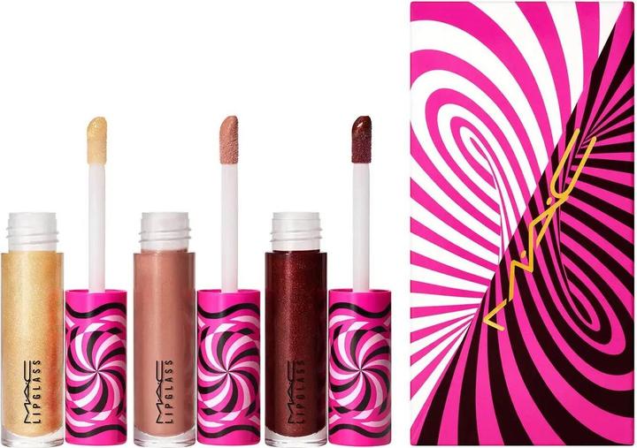 Actual product image MAC Cosmetics Tiny Tricks Set MAC: Lipglass, Lip Gloss, Optical Delusion, 2.4 g + Lipglas