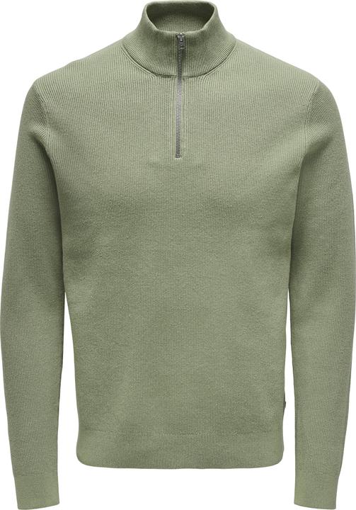 Only & Sons Onsphil Reg 12 Struc Half Zip Knit Noos