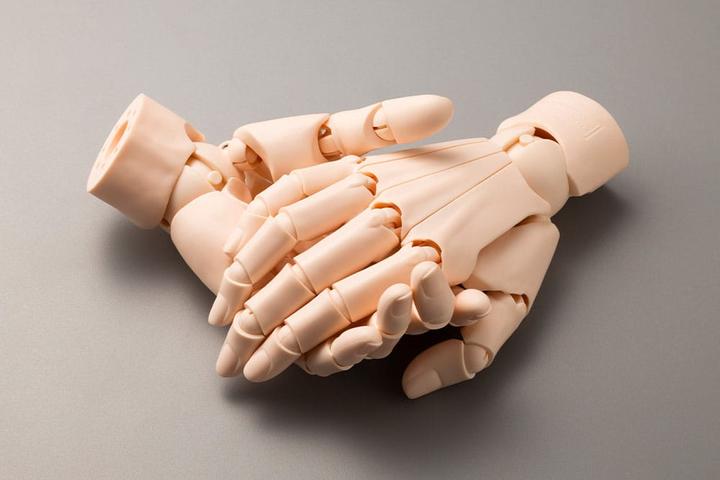 Actual product image Kotobukiya Takahiro Kagami PVC Artist Support Item Hand 1/1 Model/R Pale Orange 21 cm