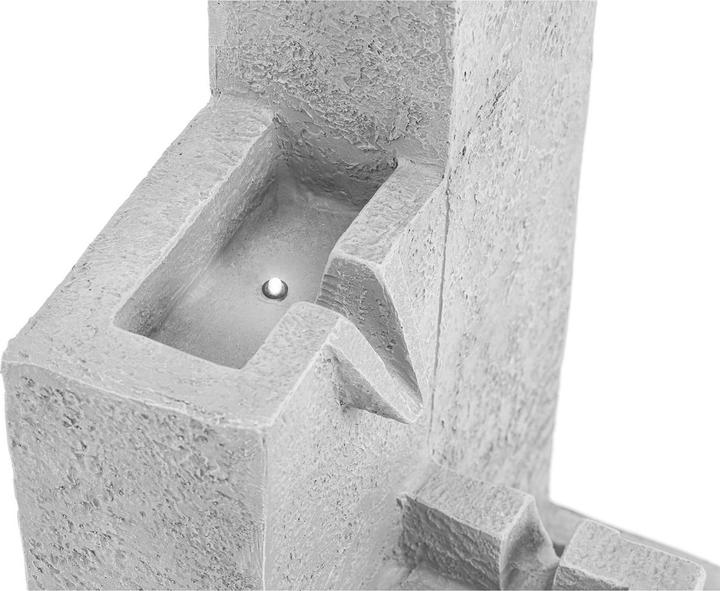 Actual product image Hillvert Solar Garden Fountain - 4 Columns - LED Lighting
