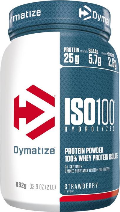 Actual product image Dymatize ISO 100 Hydrolyzed (Strawberry, 1 pcs., 932 g)